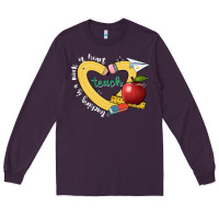 Plum teaching is a work of heart Long Sleeve Tee - JahusDesignShop