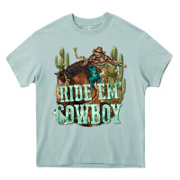 Arona ride em cowboy Heavy Core Tee - texasbilliewilder