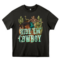 Asphalt ride em cowboy Heavy Core Tee - texasbilliewilder