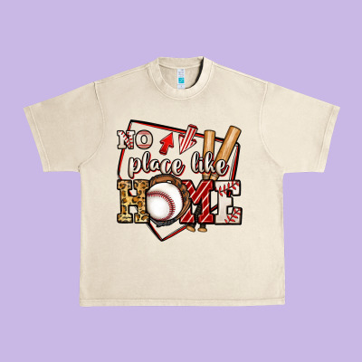 No Place Like Home Baseball Urban Heavy Tee Designed By Jasminsmagicworld