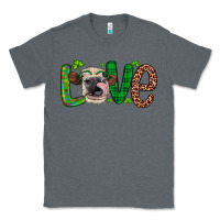 Charcoal Heather Western St. Patrick's Day Love Cow Classic Tee - Artiststas