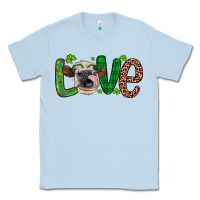 Dusty Blue Western St. Patrick's Day Love Cow Classic Tee - Artiststas