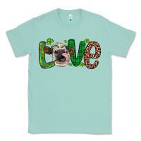 Seafoam Western St. Patrick's Day Love Cow Classic Tee - Artiststas