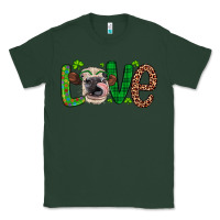 Sports Green Western St. Patrick's Day Love Cow Classic Tee - Artiststas