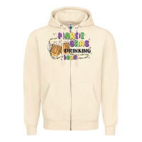 Sandshell mardi gras drinking team Zipper Hoodie - MaliasSmallBusiness