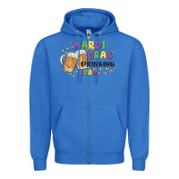 True Royal mardi gras drinking team Zipper Hoodie - MaliasSmallBusiness
