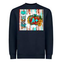 Navy teacher a+ tumbler Heavyweight Sweatshirt - BundleAndBundleShop