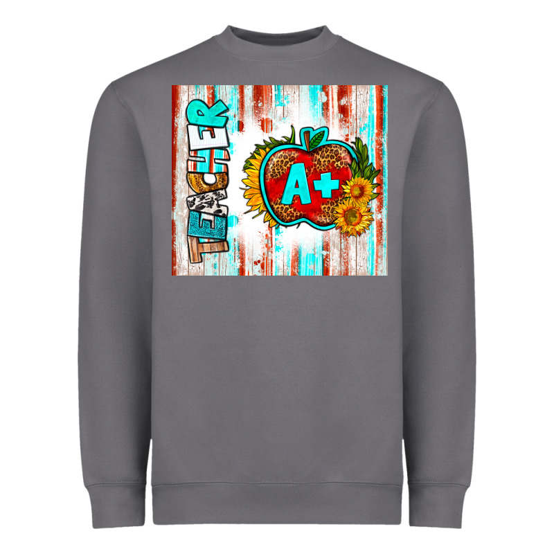 Teacher A+ Tumbler Heavyweight Sweatshirt by BundleAndBundleShop | Teevron