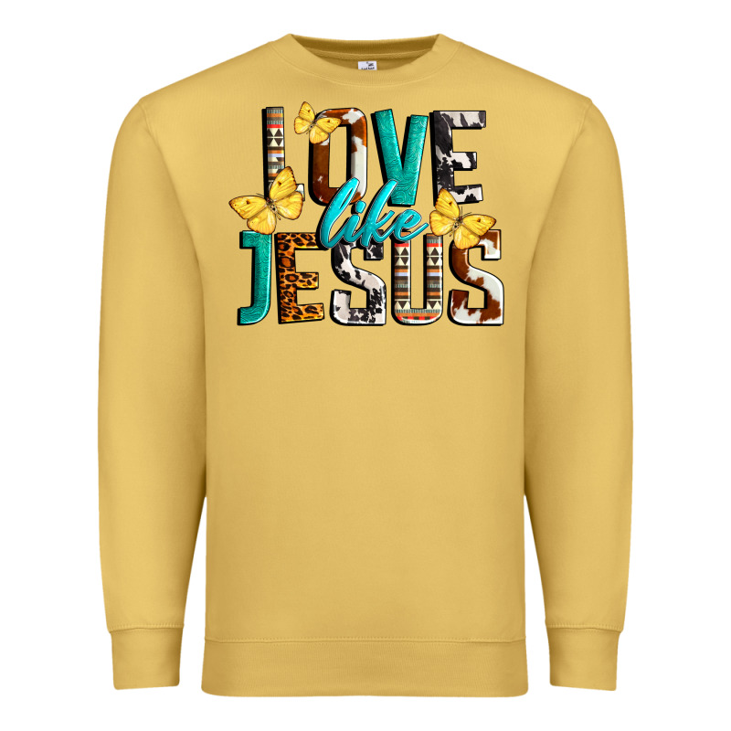 Love Like Jesus Premium Sweatshirt by LillyAllenDesigns | Teevron