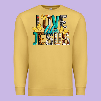 Love Like Jesus Premium Sweatshirt Designed By Lillyallendesigns