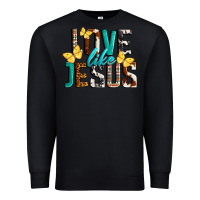 Black Love Like Jesus Premium Sweatshirt - LillyAllenDesigns