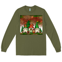 Army Green Christmas gnomes Long Sleeve Tee - Jasminsmagicworld