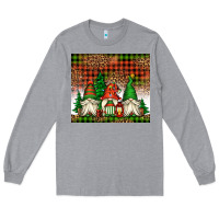 Heather Grey Christmas gnomes Long Sleeve Tee - Jasminsmagicworld