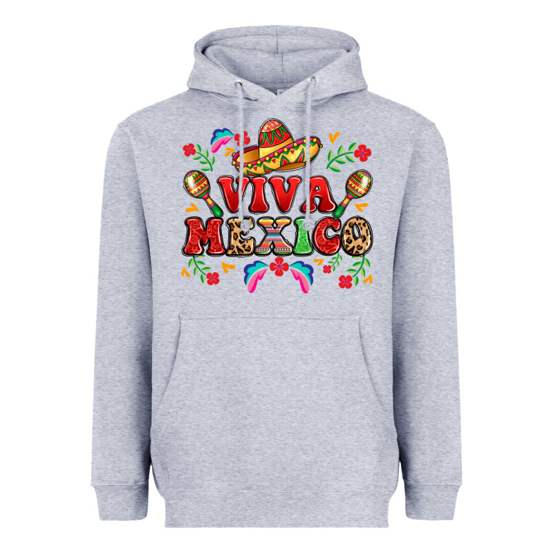 Viva Mexico Heavyweight Hoodie by LillyAllenDesigns | Teevron