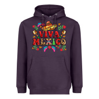 Plum viva mexico Heavyweight Hoodie - LillyAllenDesigns