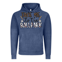 Vintage Denim take me to the ballpark Vintage Hoodie - CowhideDigitalArt
