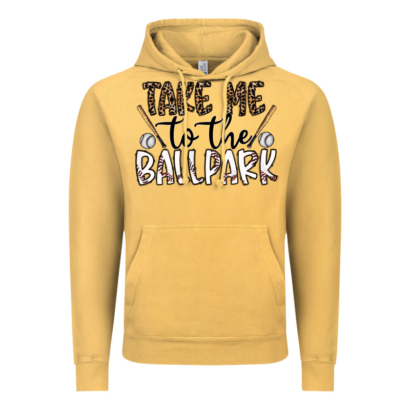 Take Me To The Ballpark Vintage Hoodie by CowhideDigitalArt | Teevron