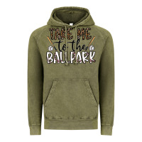 Vintage Olive take me to the ballpark Vintage Hoodie - CowhideDigitalArt
