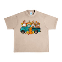 French Oak fall gnomes truck pumpkin sunflowers Urban Heavy Tee - Artiststas