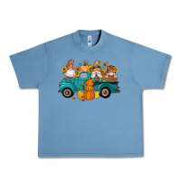 Pebble Blue fall gnomes truck pumpkin sunflowers Urban Heavy Tee - Artiststas