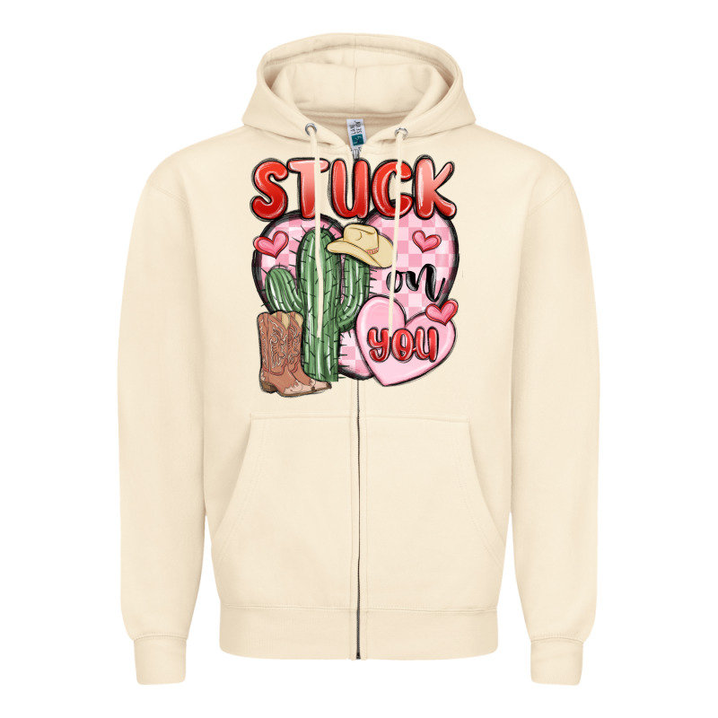 Stuck On You Zipper Hoodie by MaliasSmallBusiness | Teevron