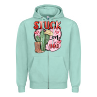 Seafoam stuck on you Zipper Hoodie - MaliasSmallBusiness