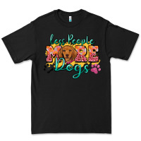 Black less people more dogs Premium Tee - Zillion Design Studio
