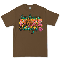 Cacao less people more dogs Premium Tee - Zillion Design Studio