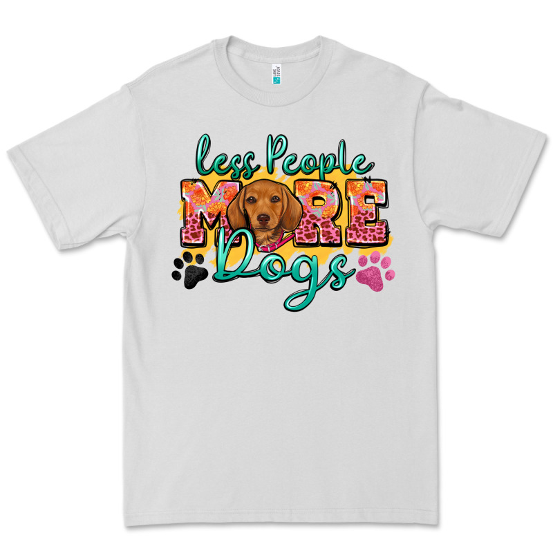 Less People More Dogs Premium Tee by Zillion Design Studio | Teevron