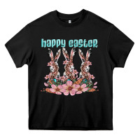 Black happy easter bunny Heavy Core Tee - Artiststas
