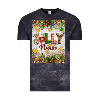 Cloud Black Christmas Jolly Nurse Vintage Tee - Artiststas