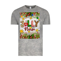 Cloud Rock Christmas Jolly Nurse Vintage Tee - Artiststas