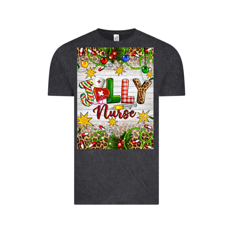 Christmas Jolly Nurse Vintage Tee by Artiststas | Teevron