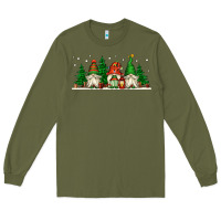 Army Green Christmas gnomes Long Sleeve Tee - Jasminsmagicworld