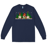 Navy Christmas gnomes Long Sleeve Tee - Jasminsmagicworld