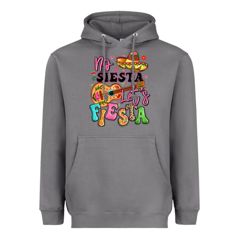 No Siesta Let's Fiesta Heavyweight Hoodie by LillyAllenDesigns | Teevron