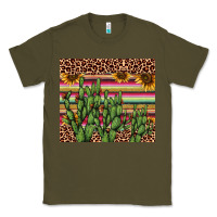 Army Green cactus serape Classic Tee - AdoDesignShop