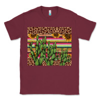 Burgundy cactus serape Classic Tee - AdoDesignShop