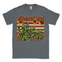 Charcoal Heather cactus serape Classic Tee - AdoDesignShop
