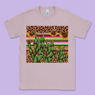Cactus Serape Classic Tee Designed By Adodesignshop