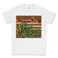 White cactus serape Classic Tee - AdoDesignShop