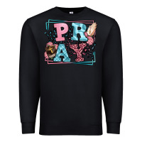 Black Pray leopard frame Premium Sweatshirt - LillyAllenDesigns