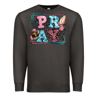 Smoke Pray leopard frame Premium Sweatshirt - LillyAllenDesigns