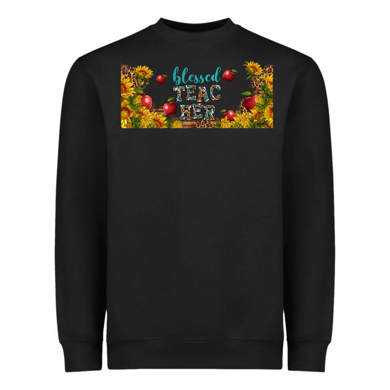 Blessed Teacher Libbey Glass Heavyweight Sweatshirt by BundleAndBundleShop | Teevron