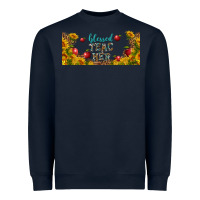 Navy blessed teacher libbey glass Heavyweight Sweatshirt - BundleAndBundleShop