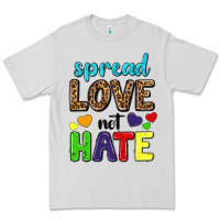Dove Grey spread love not hate Premium Tee - texasbilliewilder
