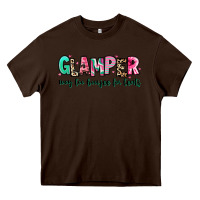 Chocolate Brown glamper way too boujee for tents Heavy Core Tee - RanaPortraitStore