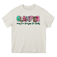 Cream glamper way too boujee for tents Heavy Core Tee - RanaPortraitStore