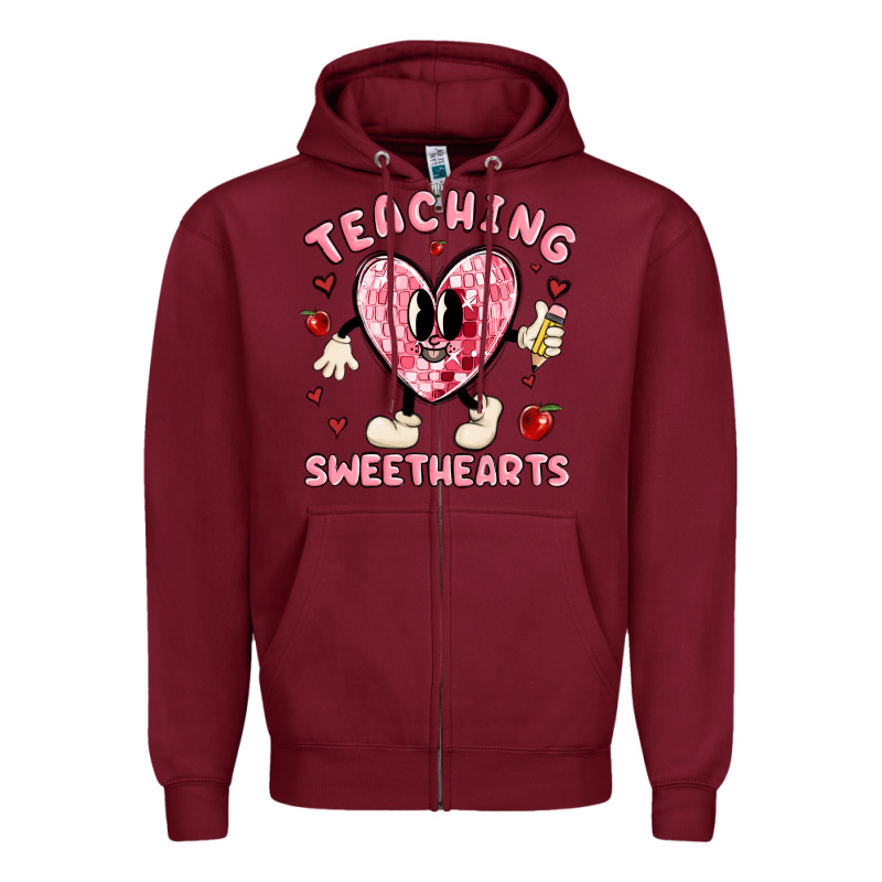 Teaching Sweethearts Zipper Hoodie by MaliasSmallBusiness | Teevron