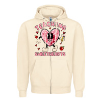 Sandshell teaching sweethearts Zipper Hoodie - MaliasSmallBusiness